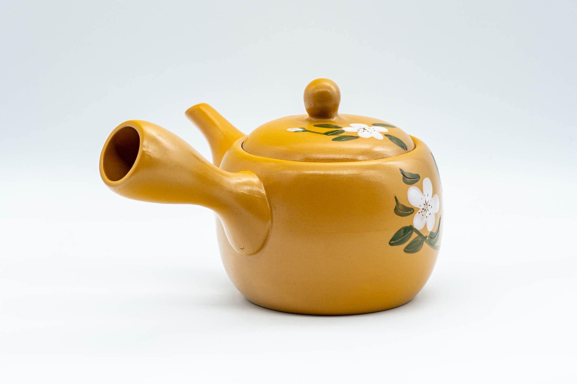 Japanese Kyusu - Decorative Plum Blossom Tokoname-yaki Teapot - 300ml