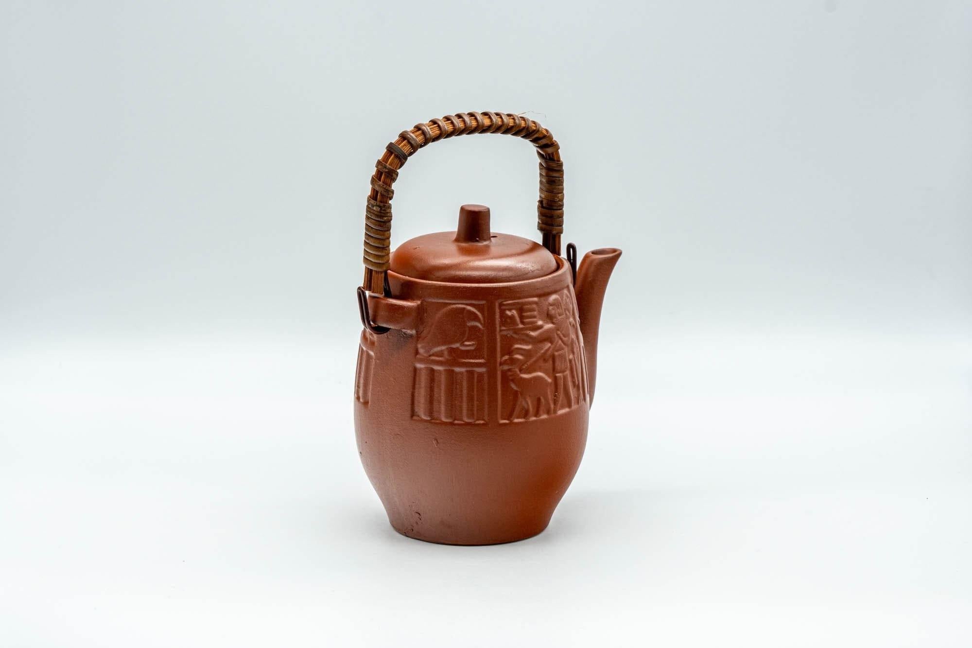 Japanese Dobin - Engraved Egyptian Decorations Tokoname-yaki Teapot - 220ml