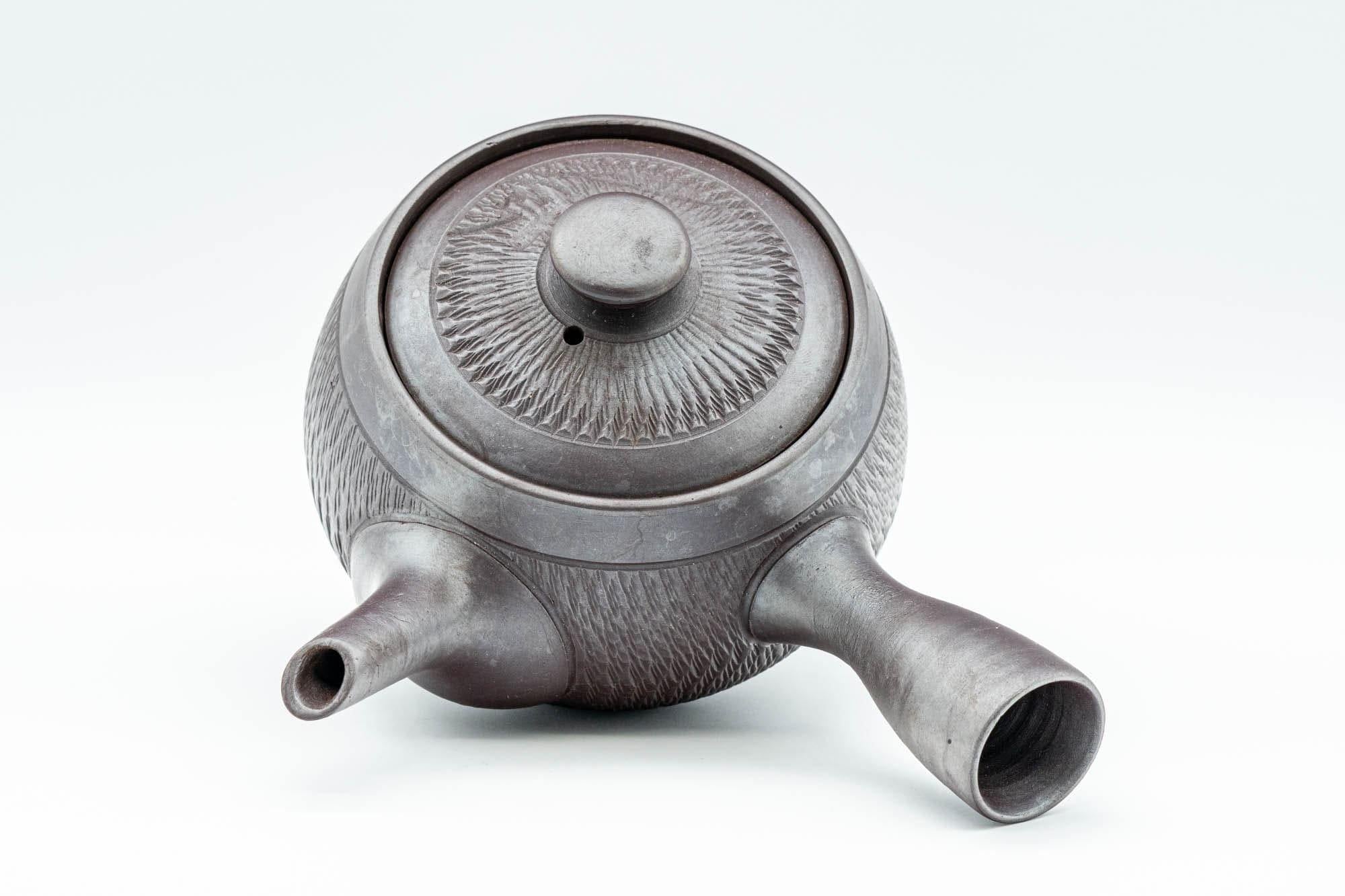 Japanese Kyusu - Engraved Banko-yaki Obi-ami 360 Strainer Teapot - 250ml
