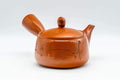 Japanese Kyusu - Engraved Floral Kanji Tokoname-yaki Teapot - 350ml