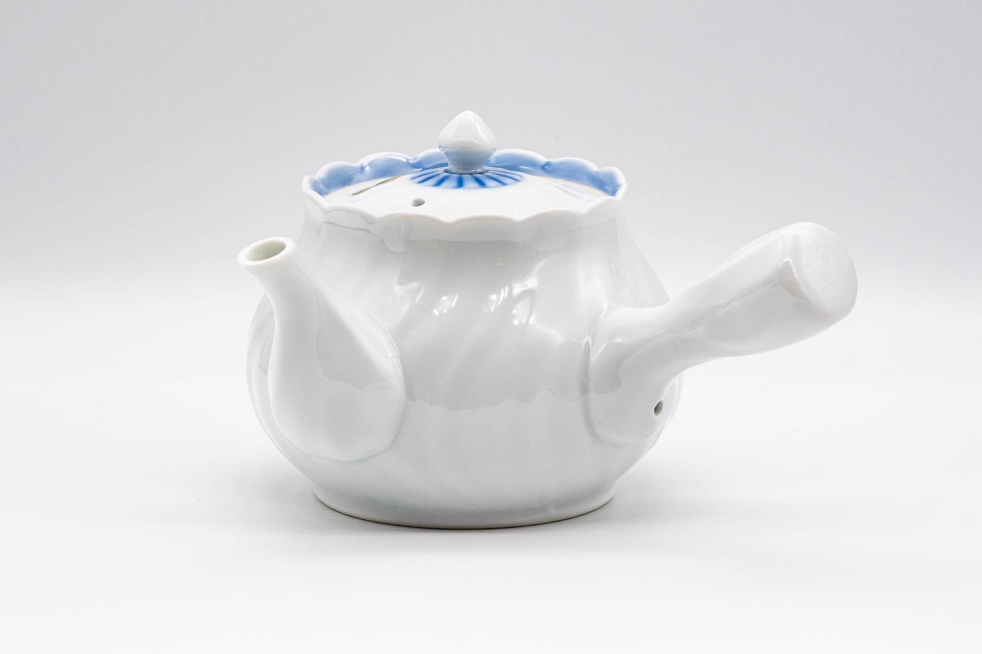 Japanese Kyusu - White Porcelain Arita-yaki Debeso Teapot - 300ml