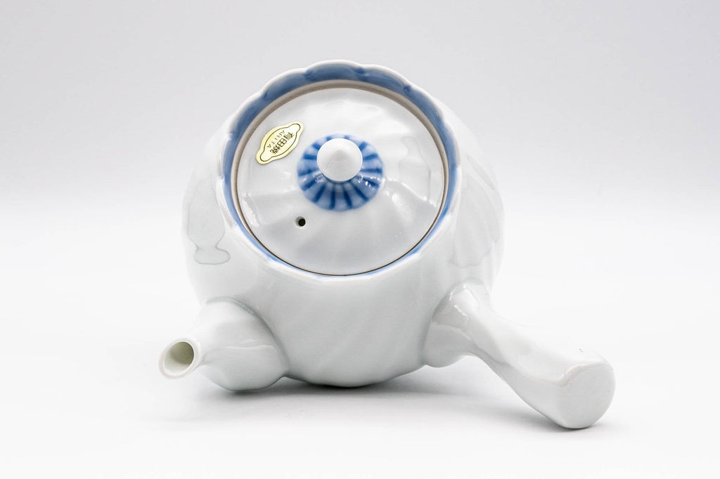 Japanese Kyusu - White Porcelain Arita-yaki Debeso Teapot - 300ml