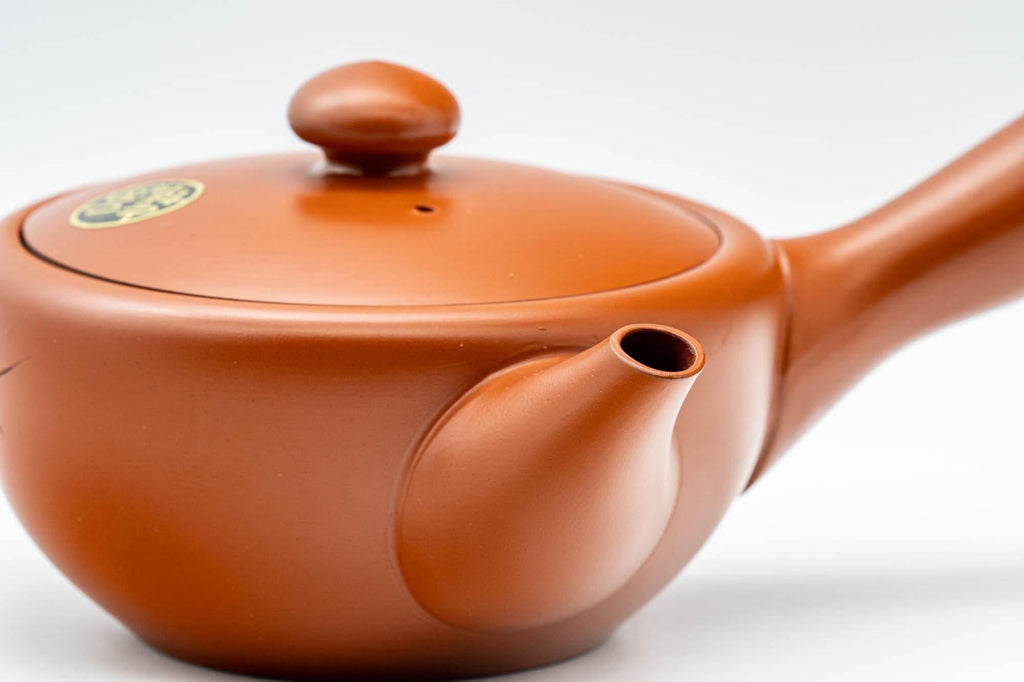 Japanese Kyusu - Engraved Tokoname-yaki Debeso Teapot - 250ml