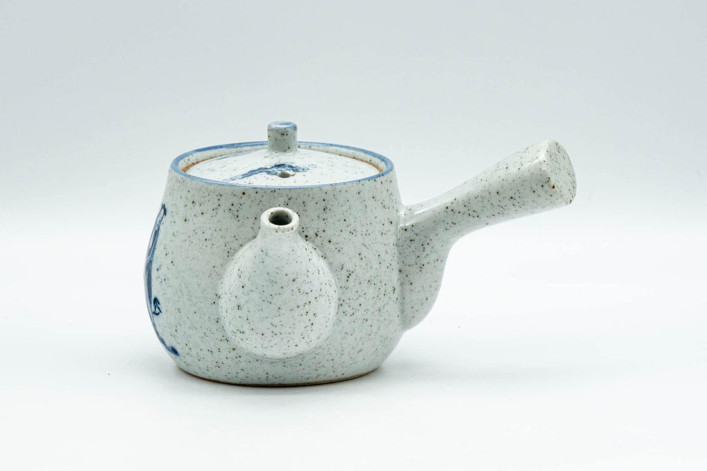 Japanese Kyusu - Blue and Grey Bamboo Villagers Debeso Teapot - 220ml