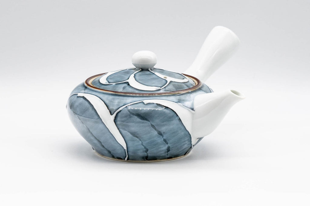 Japanese Kyusu - Porcelain Swirl Debeso Teapot - 280ml