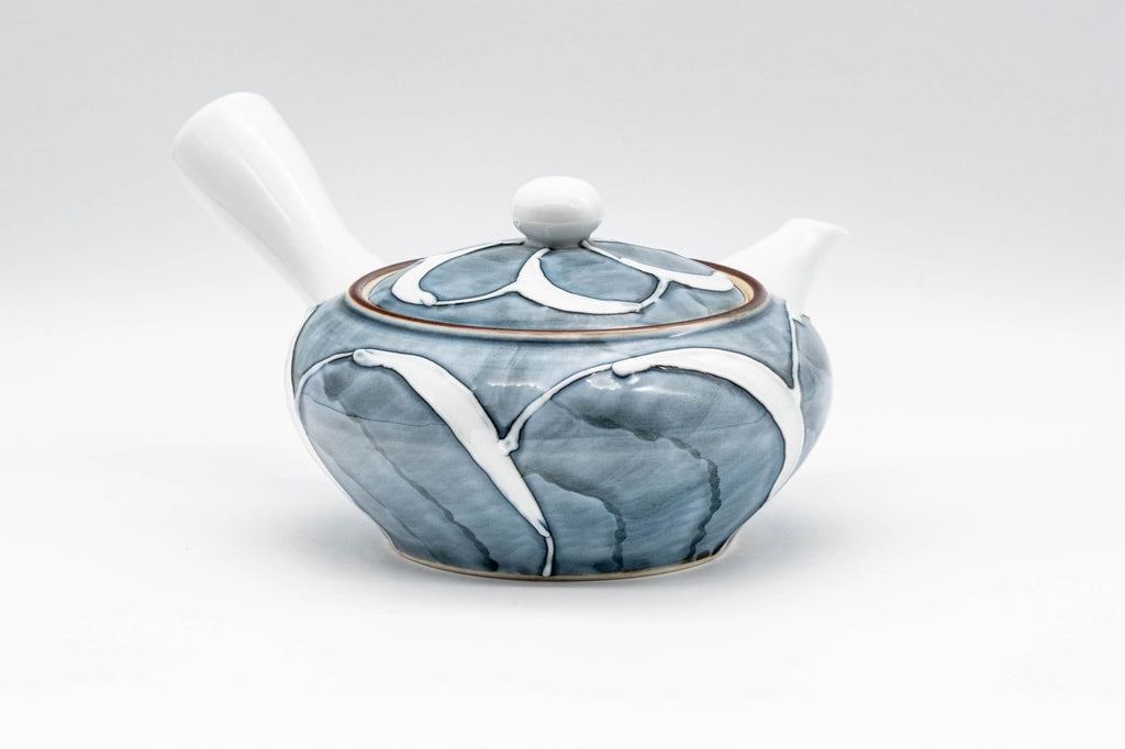 Japanese Kyusu - Porcelain Swirl Debeso Teapot - 280ml