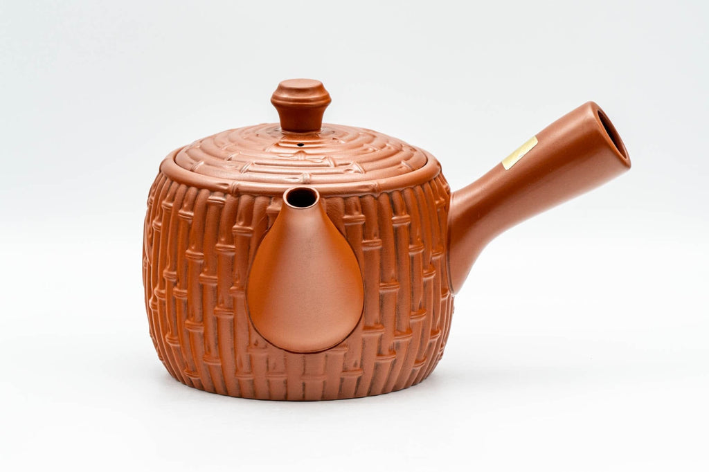 Japanese Kyusu - Large Bamboo Tokoname-yaki Debeso Teapot - 500ml