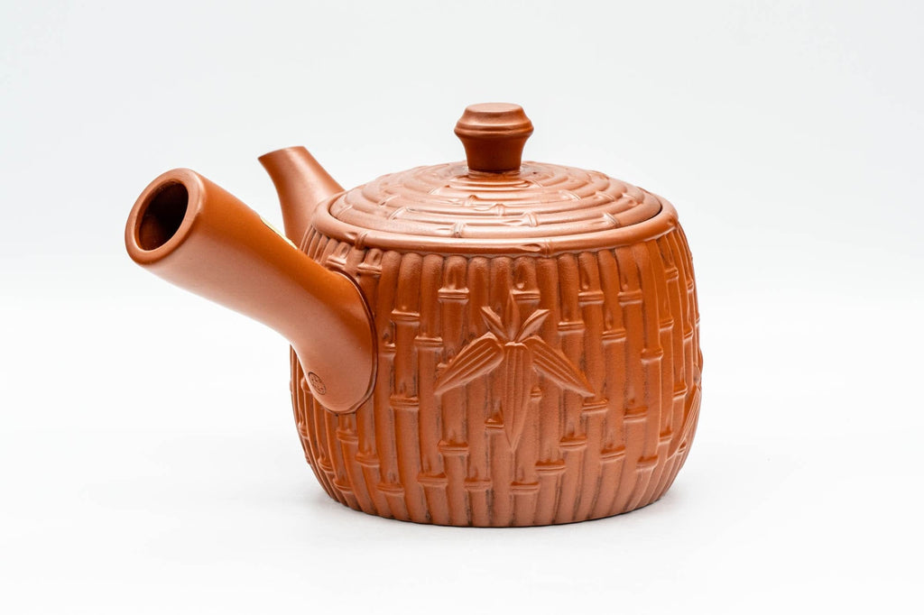 Japanese Kyusu - Large Bamboo Tokoname-yaki Debeso Teapot - 500ml