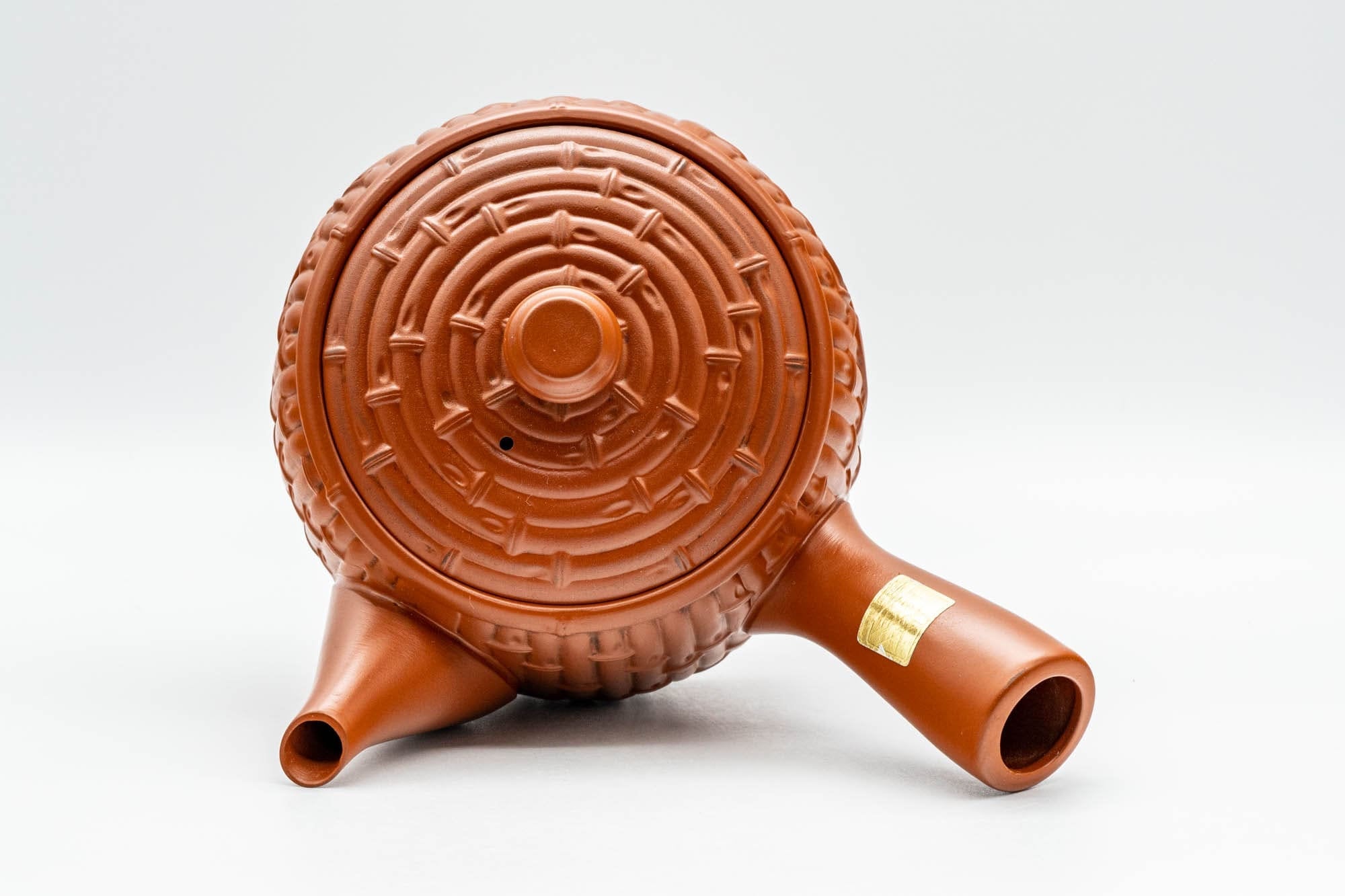 Japanese Kyusu - Large Bamboo Tokoname-yaki Debeso Teapot - 500ml