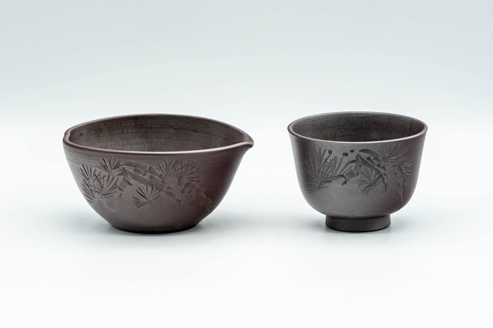 Japanese Tea Set - Banko-yaki Katakuchi and Senchawan Teacup