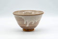Japanese Matcha Bowl - Beige and White Drip-Glazed Ido-gata Chawan - 200ml