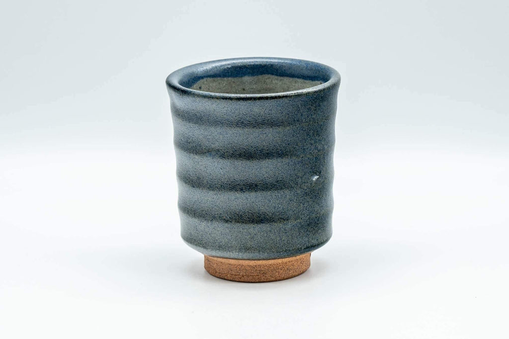 Japanese Teacup - Matte Blue Spiraling Yunomi - 160ml