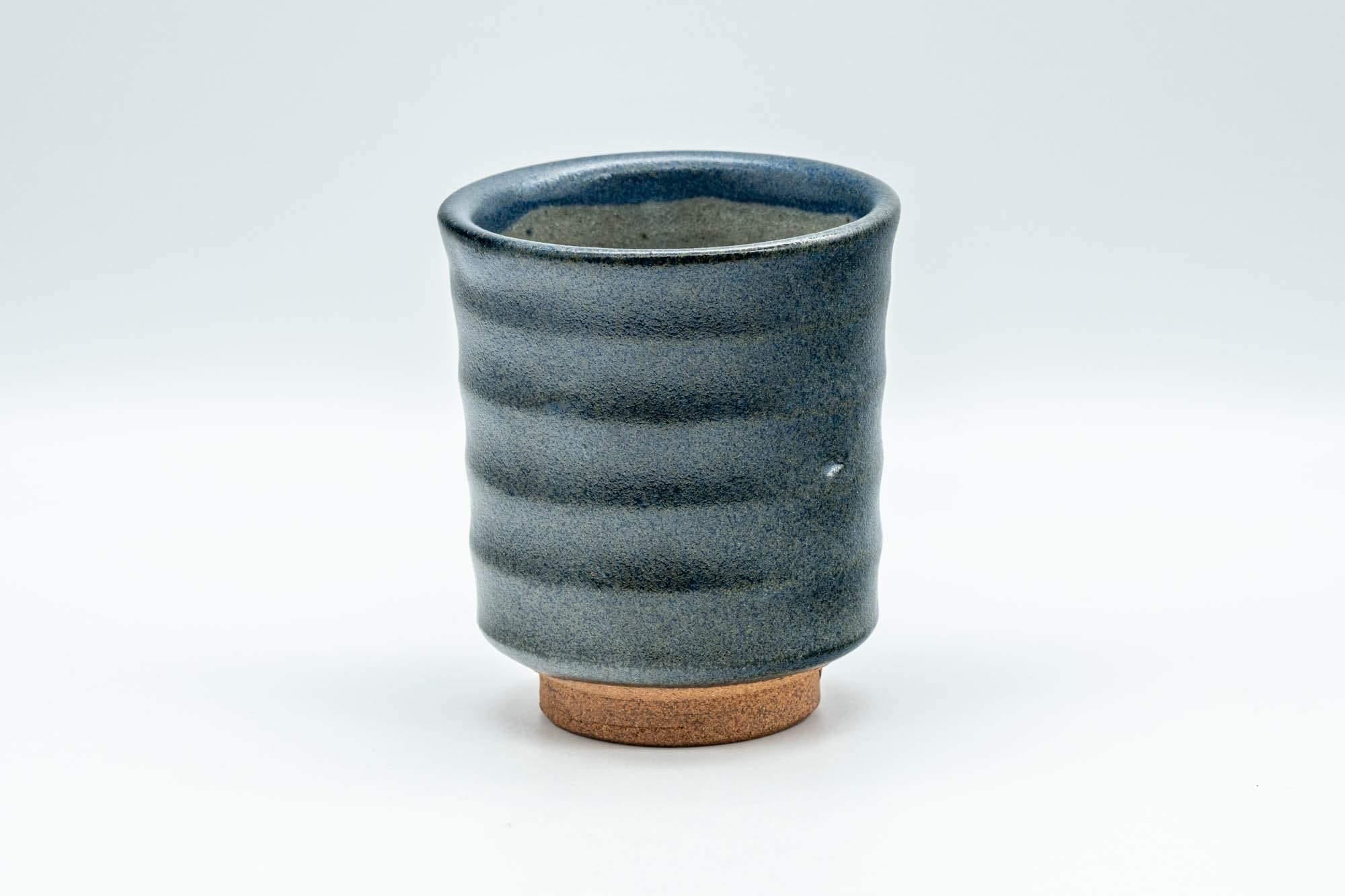 Japanese Teacup - Matte Blue Spiraling Yunomi - 160ml