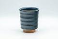 Japanese Teacup - Matte Blue Spiraling Yunomi - 160ml