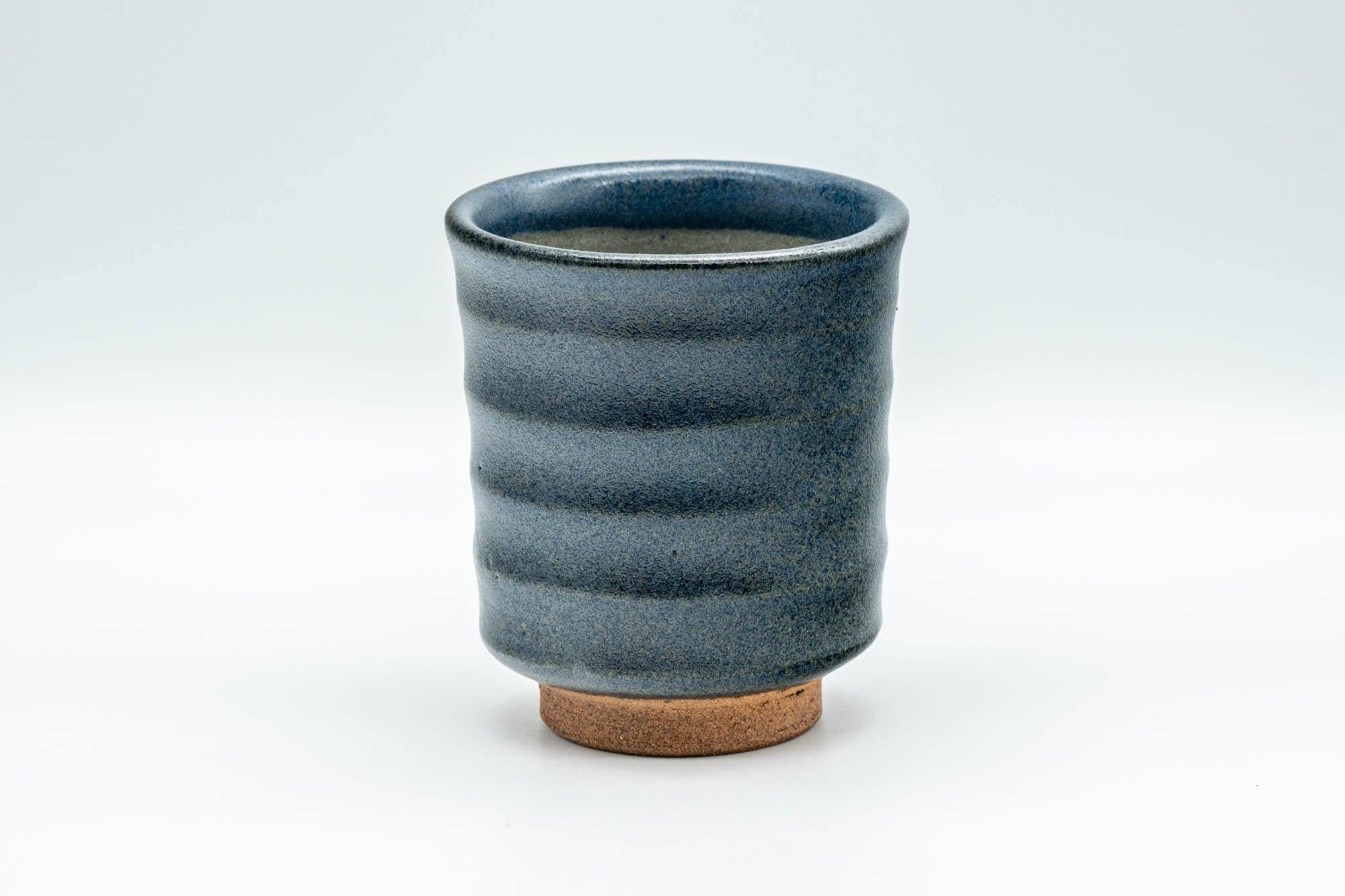 Japanese Teacup - Matte Blue Spiraling Yunomi - 160ml