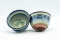 Japanese Teacups - Pair of Celadon Snowflake Glazed Yunomi - 100ml