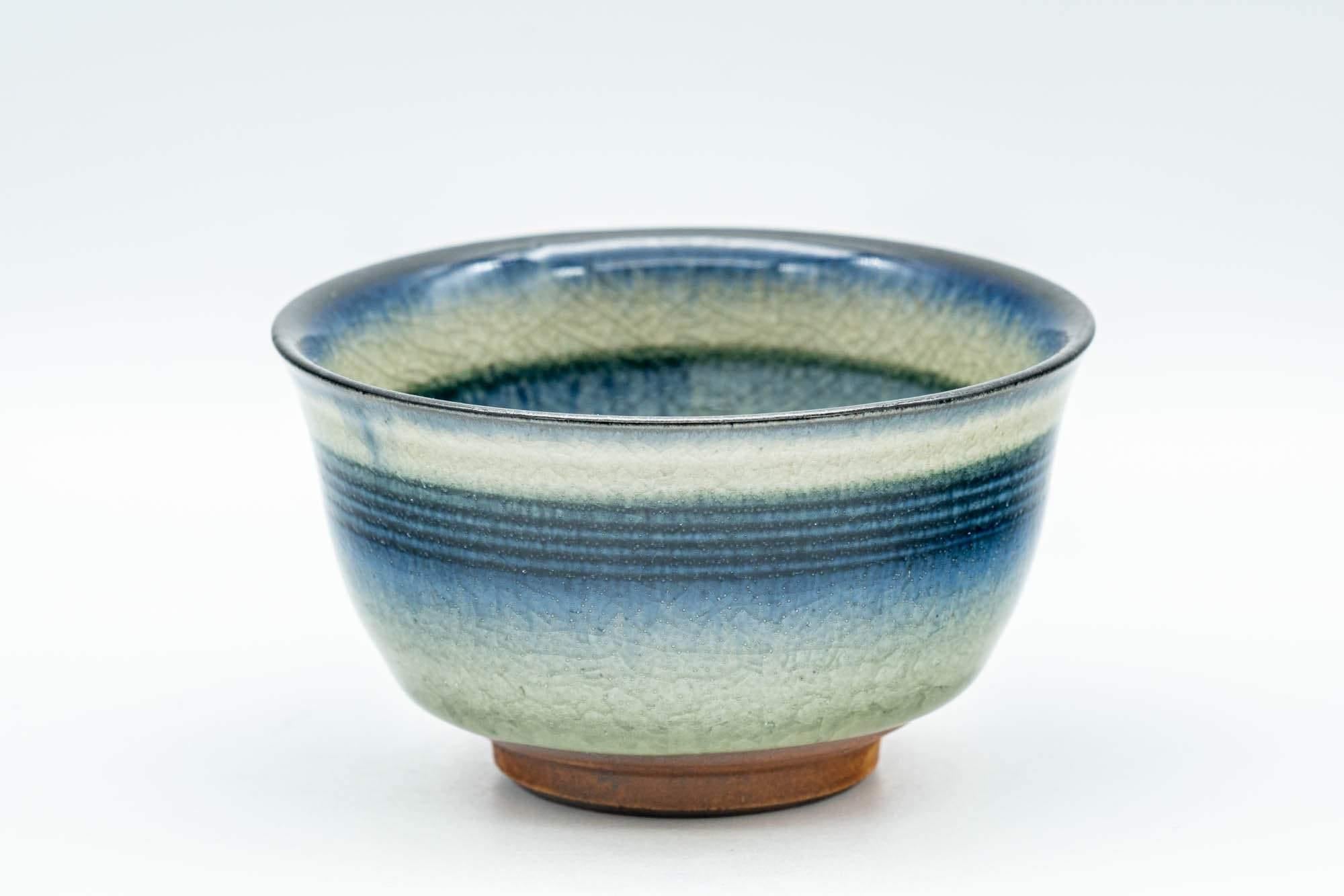 Japanese Teacups - Pair of Celadon Snowflake Glazed Yunomi - 100ml