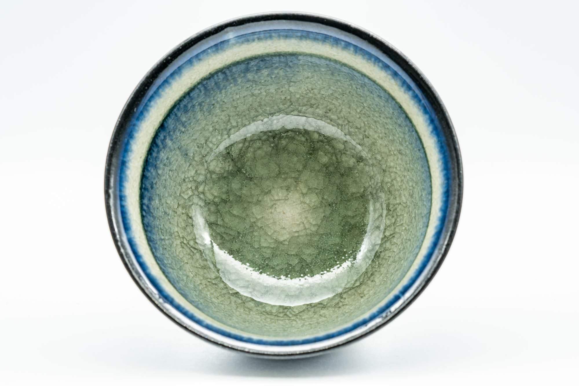 Japanese Teacups - Pair of Celadon Snowflake Glazed Yunomi - 100ml