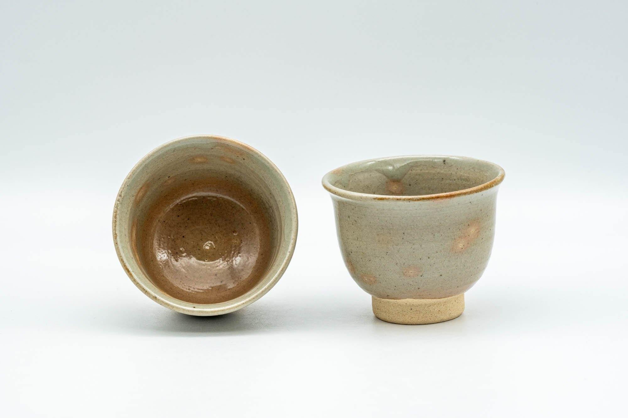 Japanese Teacups - Set of 3 Gohonte Hagi-yaki Guinomi - 50ml