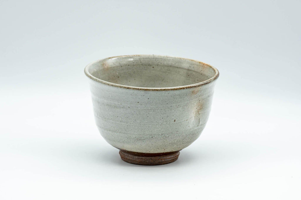 Japanese Teacup - Large Grey Indented Tulip Yunomi - 220ml