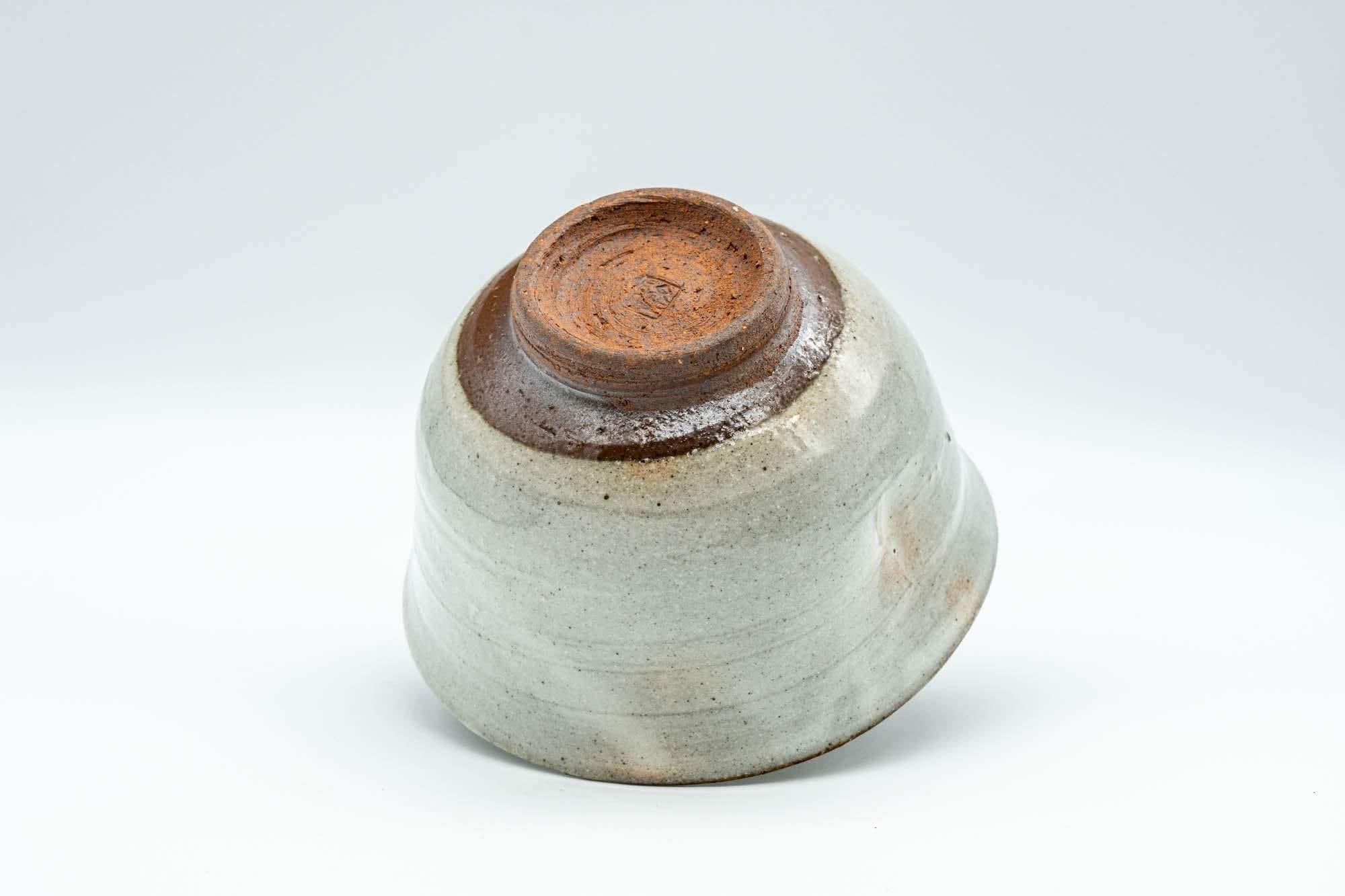 Japanese Teacup - Large Grey Indented Tulip Yunomi - 220ml