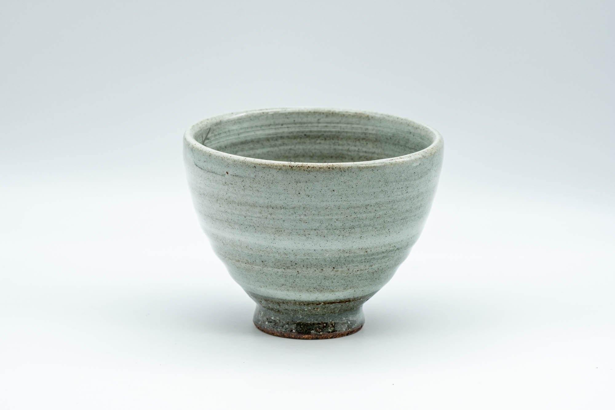 Japanese Teacup - Spiral Glaze Grey and White Yunomi - 180ml
