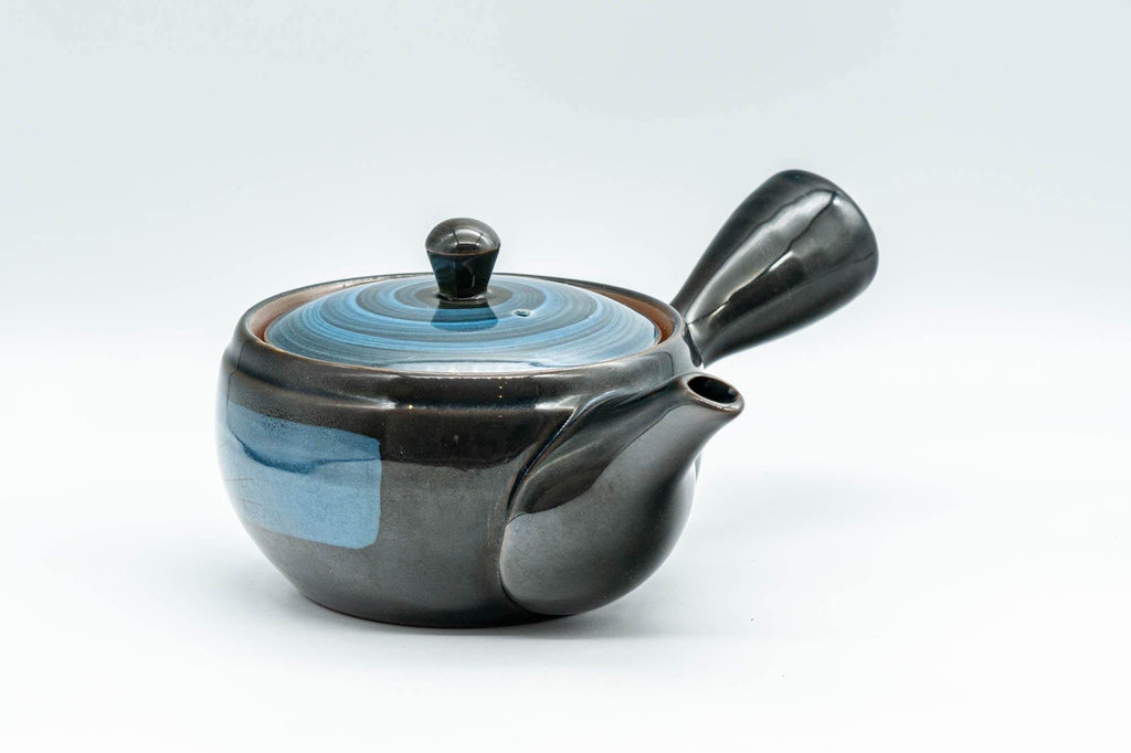 Japanese Kyusu - Blue Hakeme Mesh Teapot - 275ml