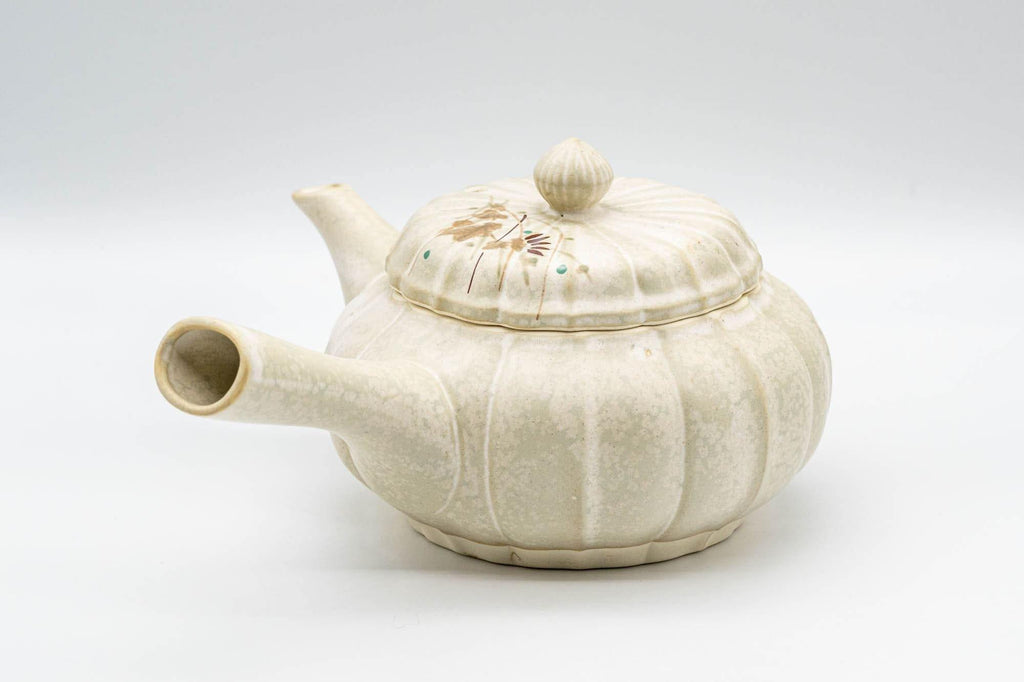 Japanese Kyusu - Floral Pumpkin-shaped Debeso Teapot - 300ml