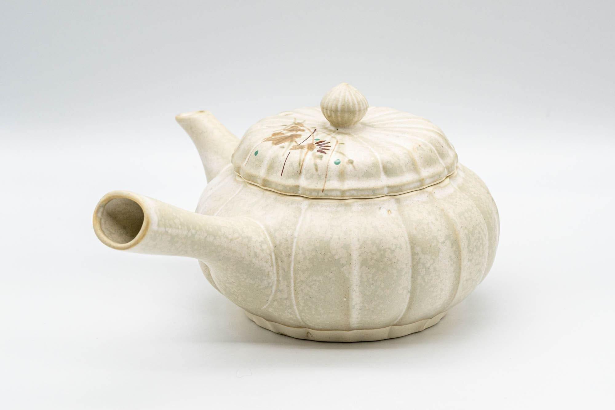 Japanese Kyusu - Floral Pumpkin-shaped Debeso Teapot - 300ml