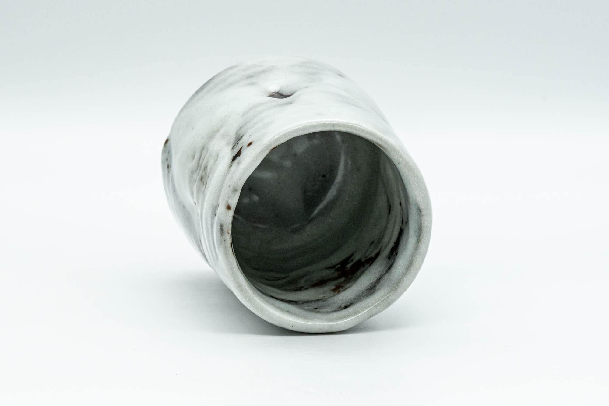 Japanese Teacup - Milky White Glazed Wabi-Sabi Yunomi - 160ml