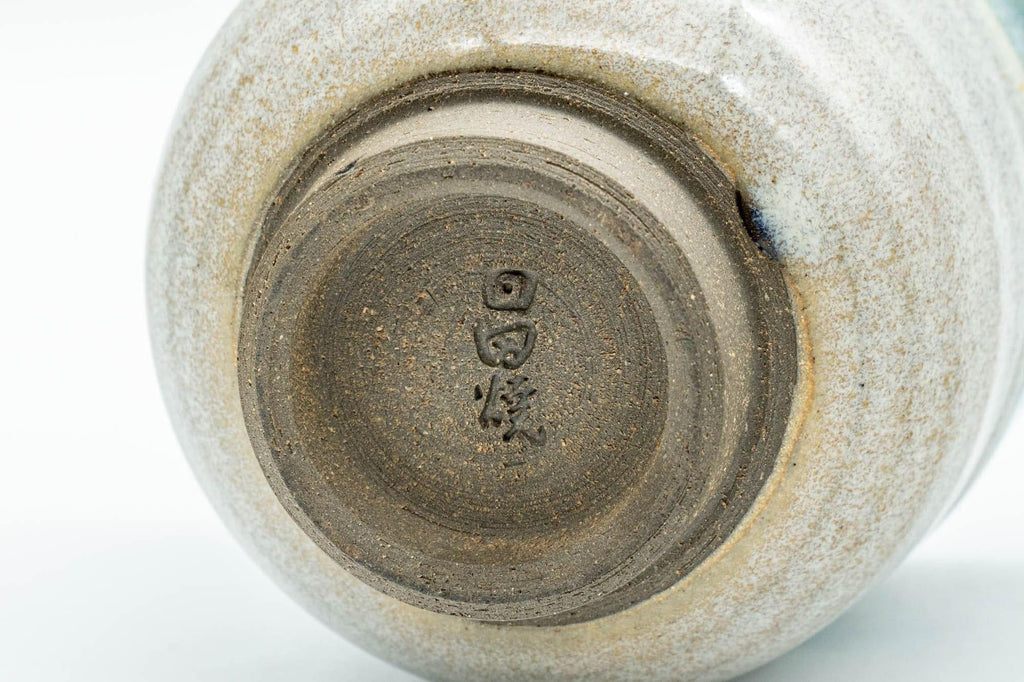 Japanese Teacup - Green Drip-Glazed Agano-yaki Yunomi - 100ml
