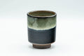 Japanese Teacup - Jet Black and Grey Hare's Fur Glazed Yunomi - 120ml