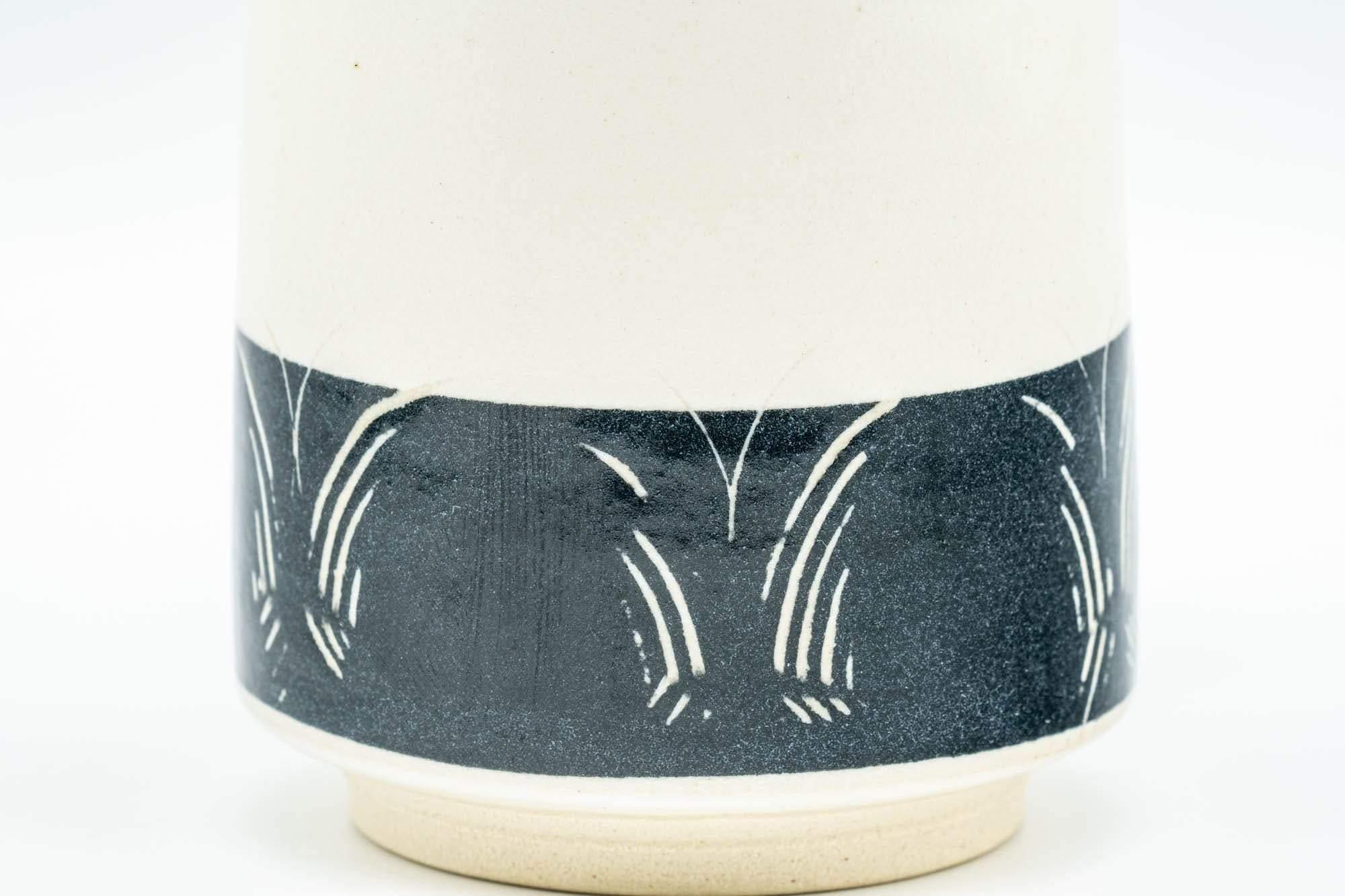 Japanese Teacup - Butterflies Black and White Yunomi - 190ml