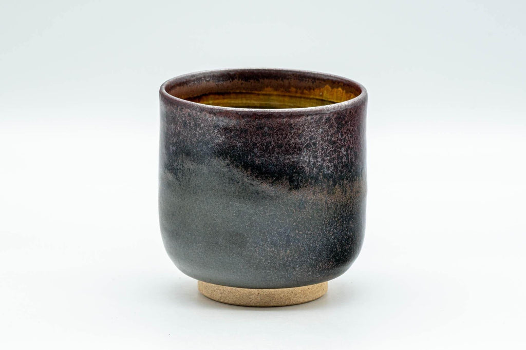 Japanese Teacup - Purple Tenmoku and Drip-Glazed Yunomi - 180ml
