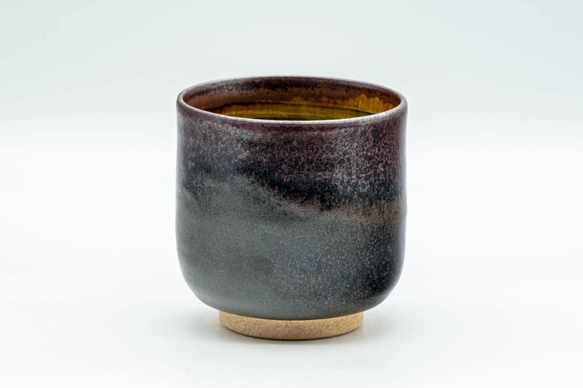 Japanese Teacup - Purple Tenmoku and Drip-Glazed Yunomi - 180ml
