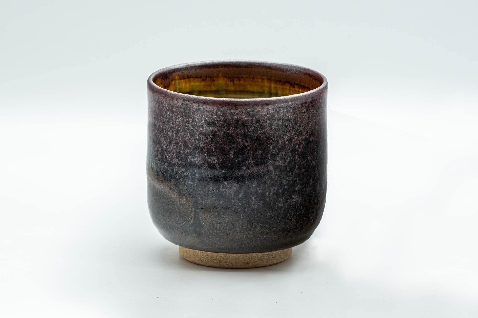 Japanese Teacup - Purple Tenmoku and Drip-Glazed Yunomi - 180ml