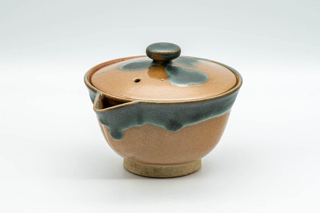 Japanese Houhin - Blue-Green Drip Glazed Agano-yaki Do-ake Teapot - 160ml