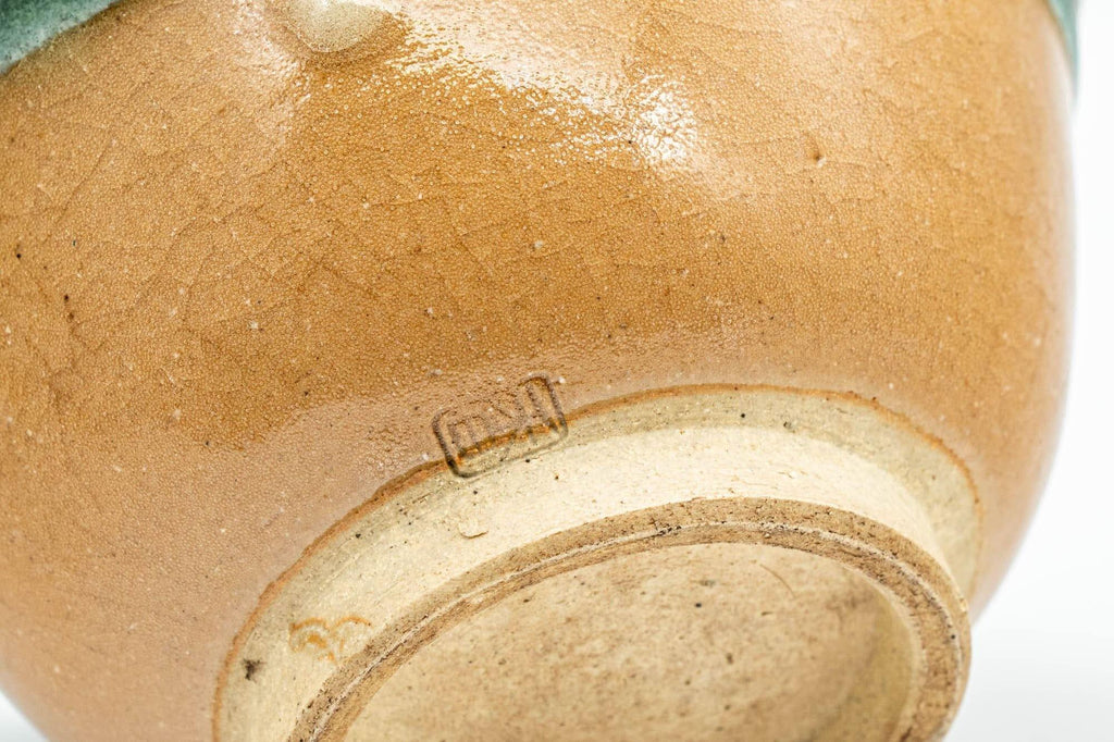 Japanese Houhin - Blue-Green Drip Glazed Agano-yaki Do-ake Teapot - 160ml