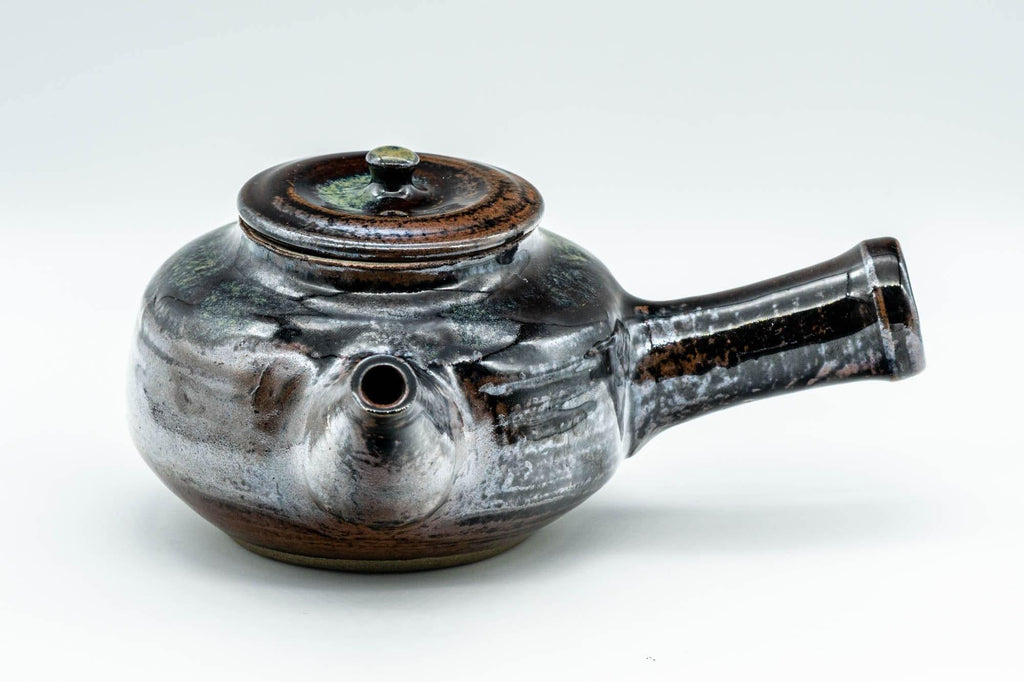 Japanese Kyusu - Hare's Fur Glazed Do-ake Teapot - 400ml