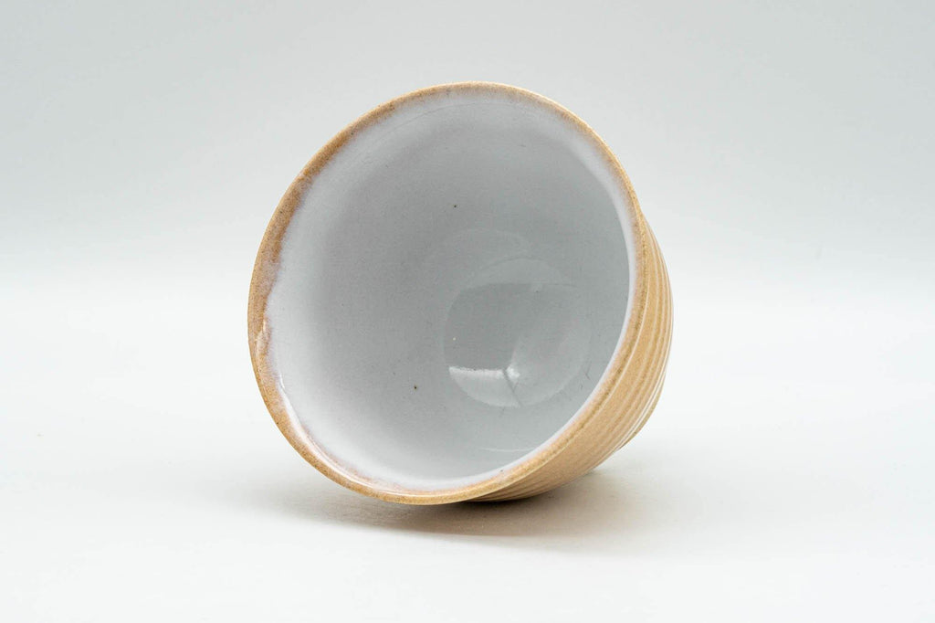 Japanese Teacup - Beige White Glazed Hagi-yaki Yunomi - 130ml