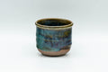 Japanese Teacup - Blue Green Hare's Fur Glazed Guinomi - 50ml