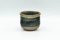 Japanese Teacup - Green Hare's Fur Glazed Guinomi - 50ml