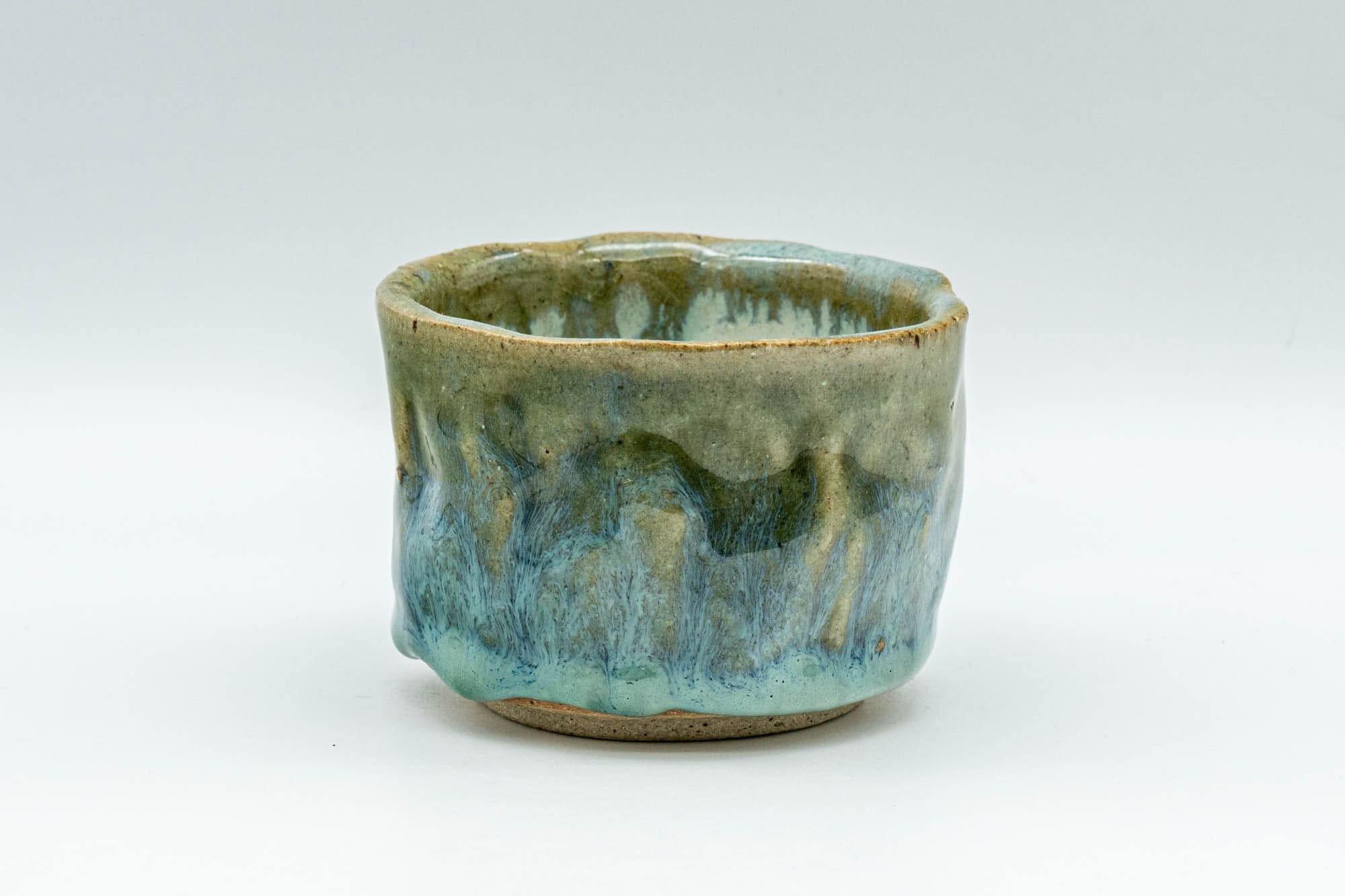 Japanese Teacup - Turquoise Wabi-Sabi Yunomi - 90ml