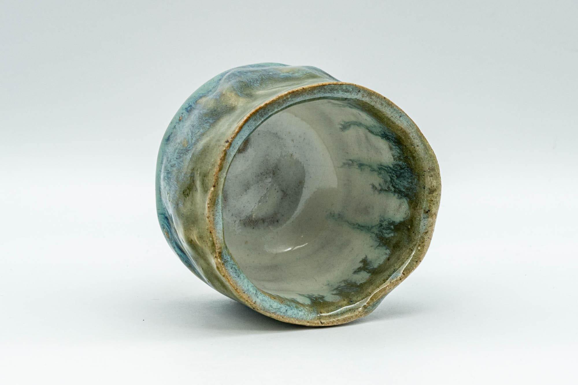 Japanese Teacup - Turquoise Wabi-Sabi Yunomi - 90ml