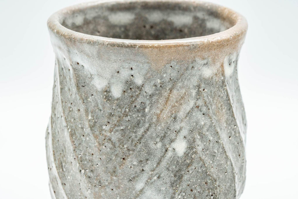 Japanese Teacup - Groovy Grey Glazed Yunomi - 180ml