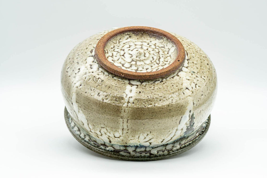 Japanese Kensui - Beige Blue Shino Glazed Water Bowl - 750ml