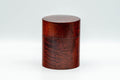 Japanese Chazutsu - Dark Red Wooden Tea Canister - 160ml