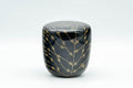 Japanese Natsume - Black Gold Urushi Lacquer Matcha Tea Caddy - 100ml