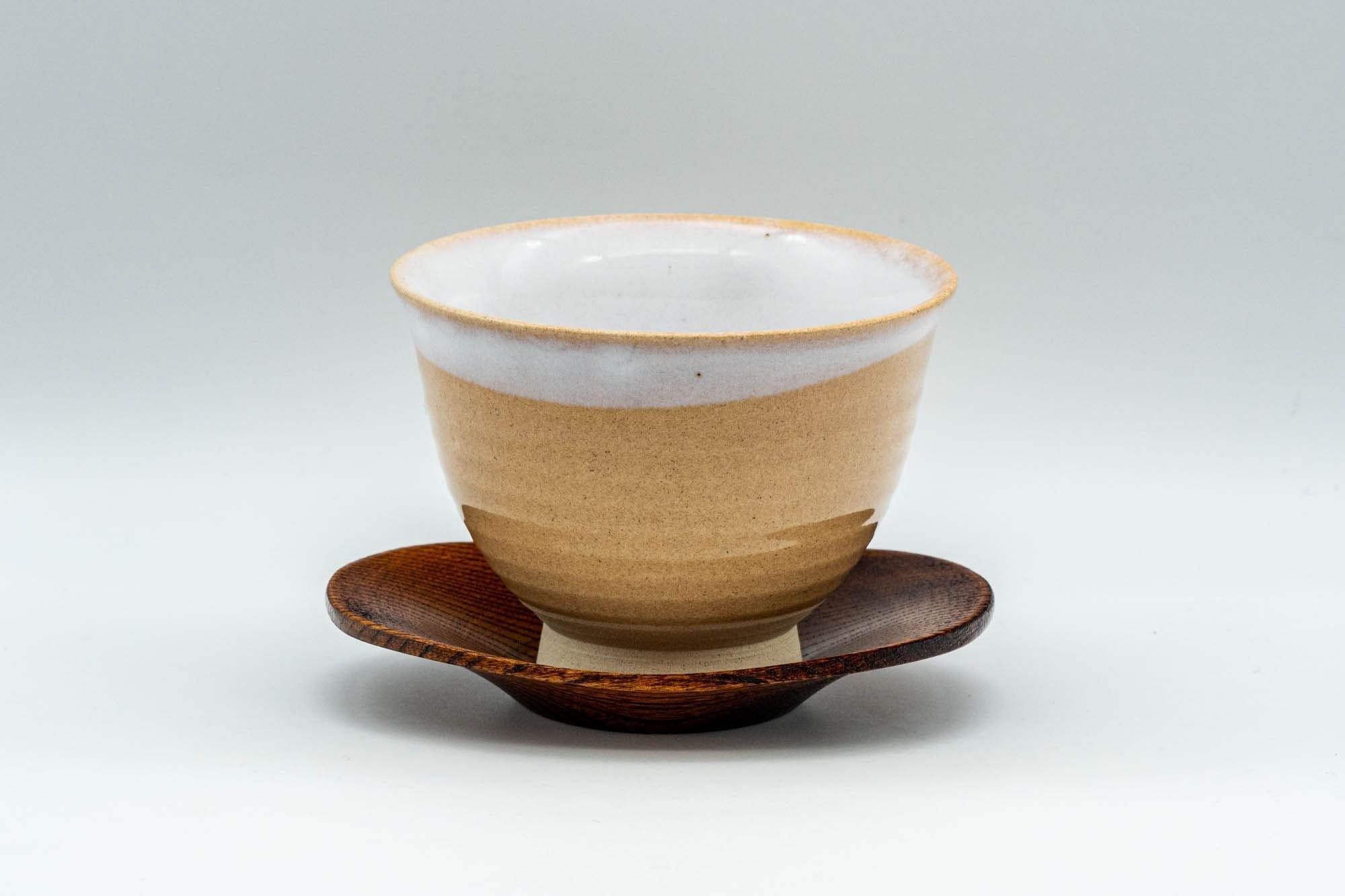 Japanese Chataku - Set of 5 Oval Wooden Tea Saucers