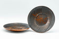 Japanese Chataku - Pair of Floral Wooden Tea Saucers